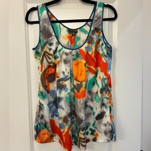 ANTHROPOLOGIE FEI Liquid Bouquet Watercolor Tank Women’s Size Medium